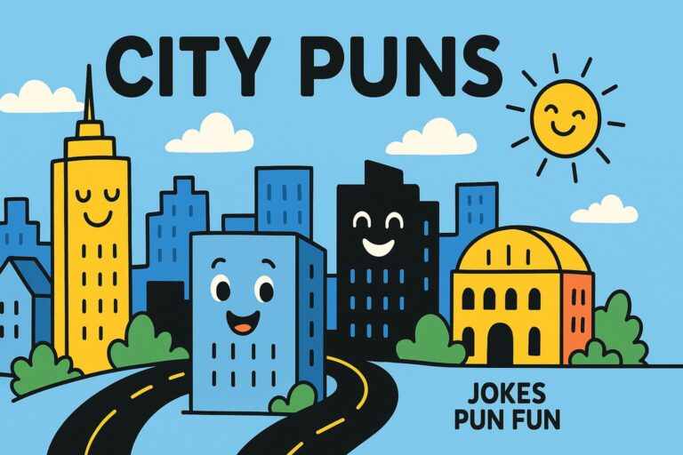city puns