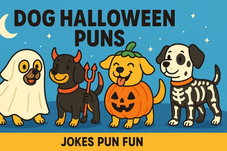dog halloween puns