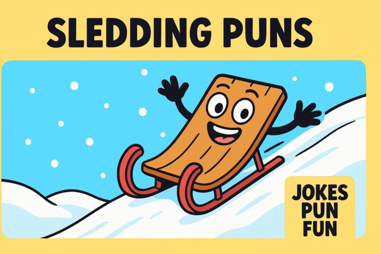 sledding puns
