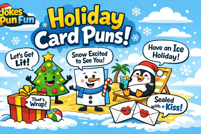 holiday card puns​