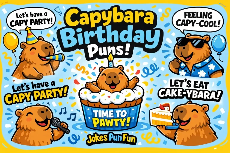 Capybara Birthday Puns