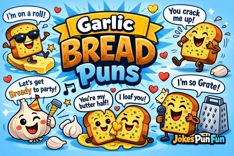 Garlic Bread Puns