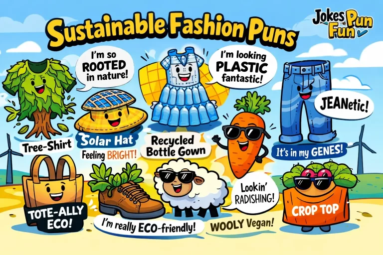 sustainable fashion puns​