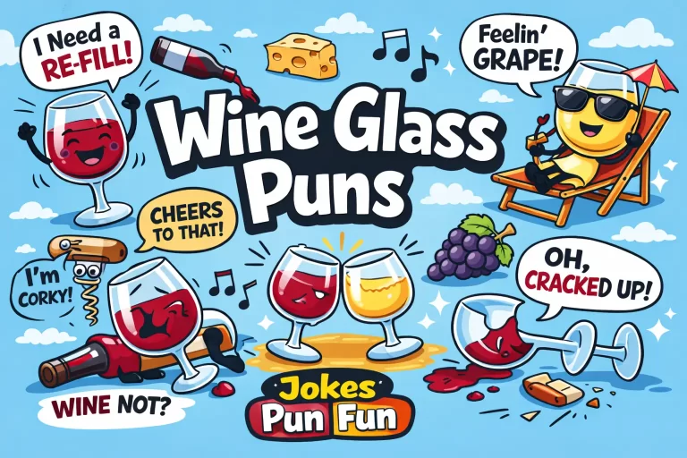 Wine Glass Puns