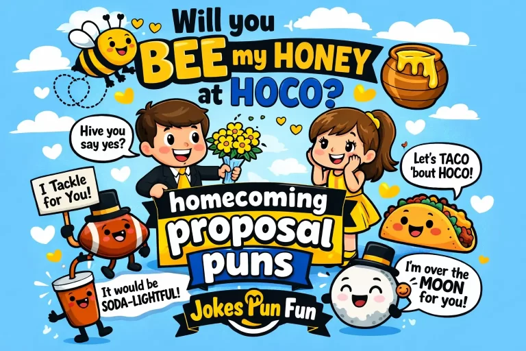 Homecoming Proposal Puns