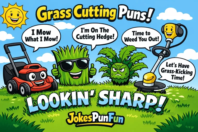 Grass Cutting Puns