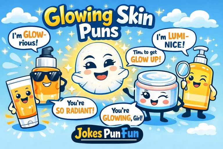 glowing skin puns​
