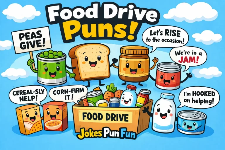 Food Drive Puns