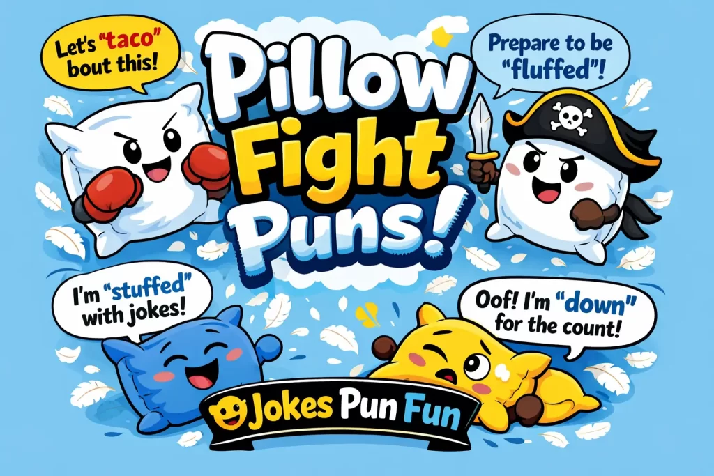 Pillow Fight Puns