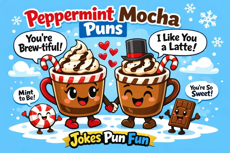 peppermint mocha puns​