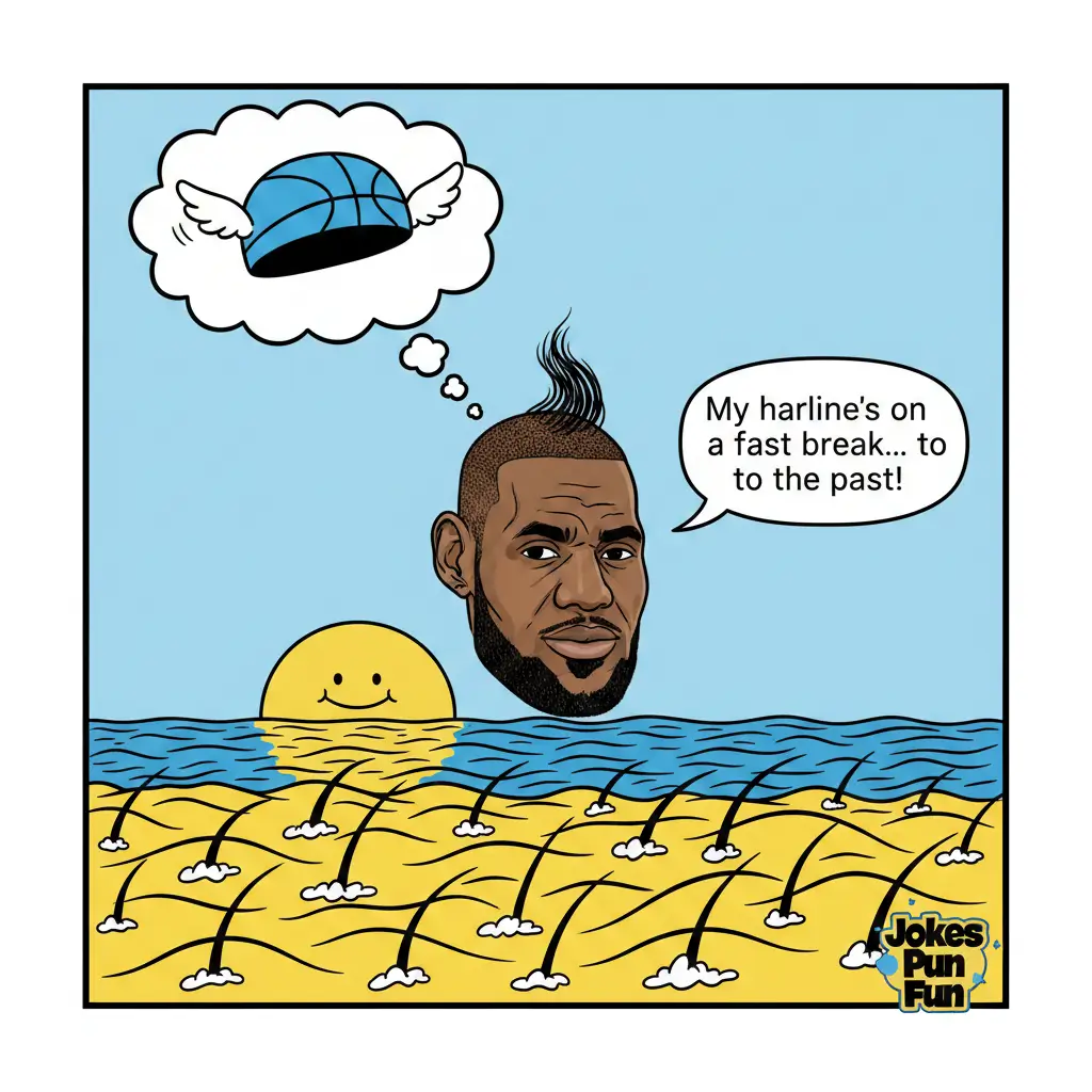 lebron hairline jokes​