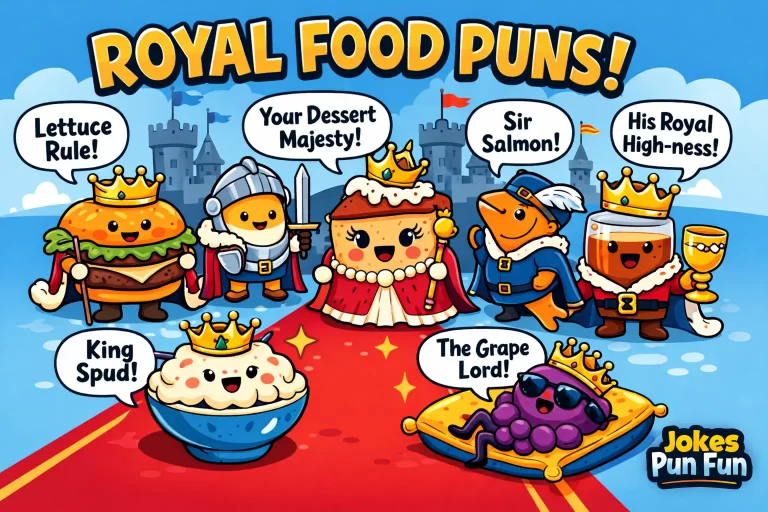 Royal Food Puns Jokes