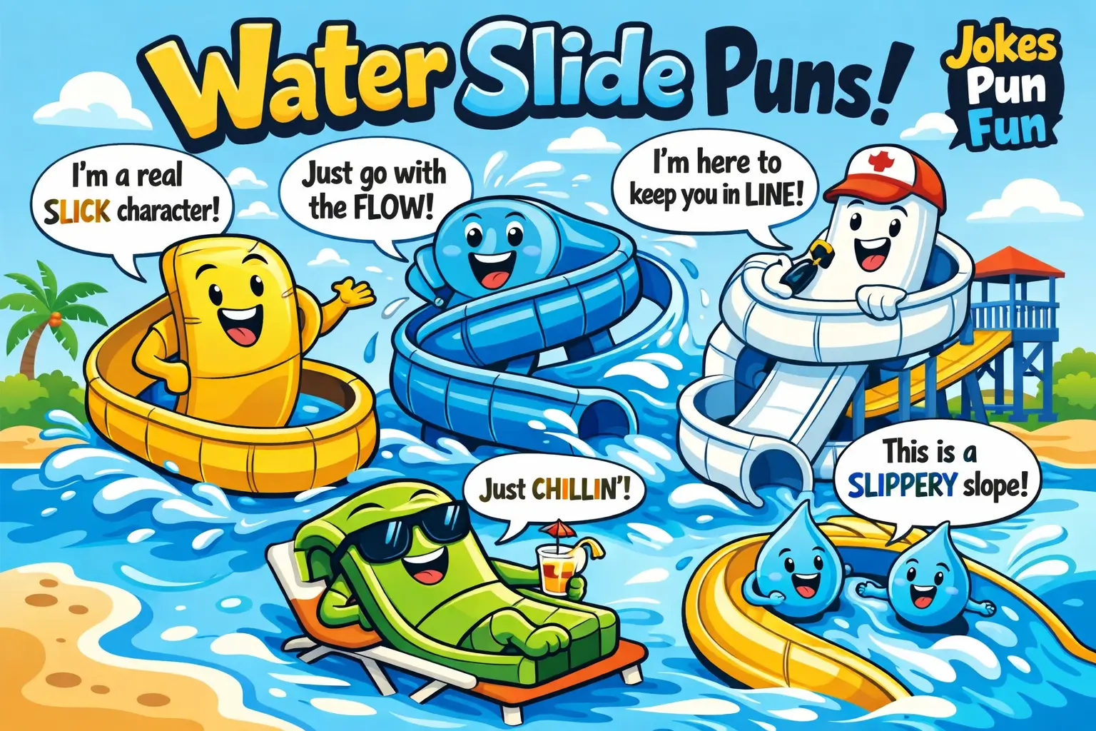 Water Slide Puns